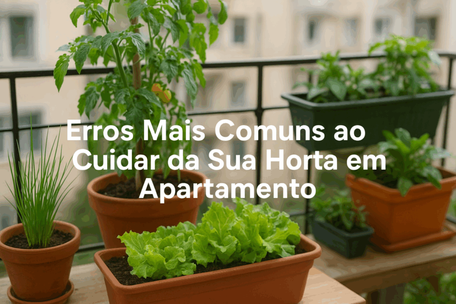 5 Erros Mais Comuns ao Cuidar da Sua Horta em Apartamento