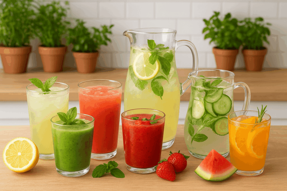 7 Receitas de Sucos e Águas Saborizadas com Ervas e Frutas da Sua Horta em Apartamento