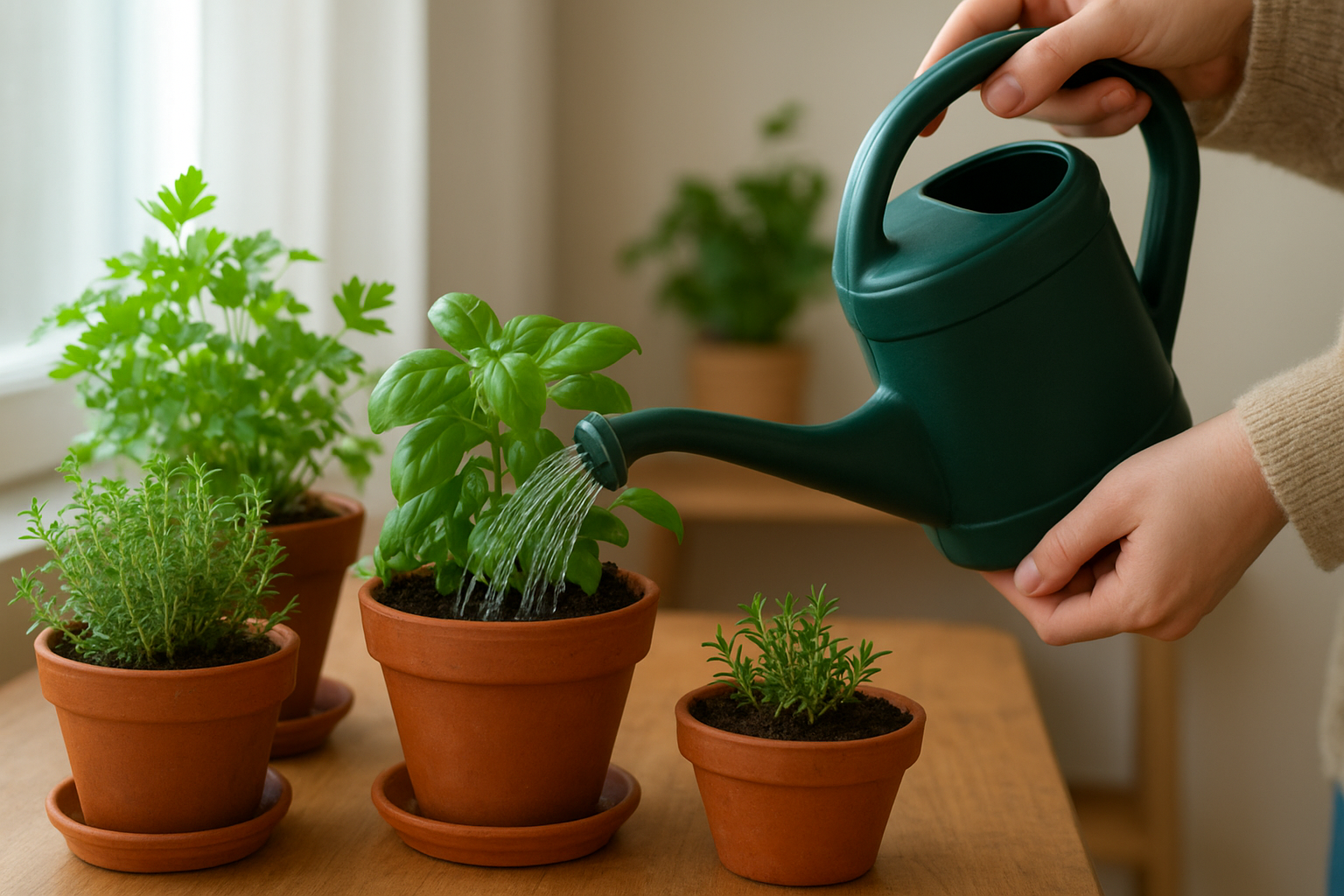 Melhor Horário para Regar sua Horta de Apartamento
